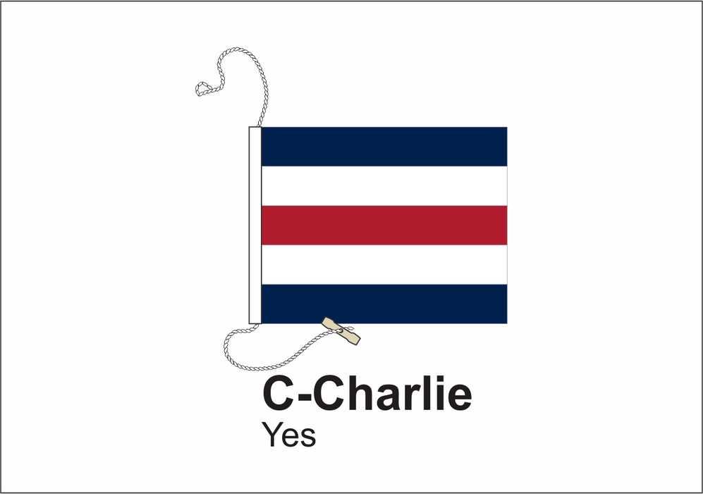 C - Charlie International Code Signal Flag