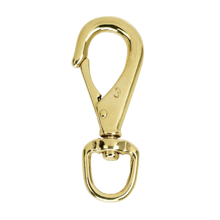 Brass Flag Swivel Snap - Multiple Sizes Available