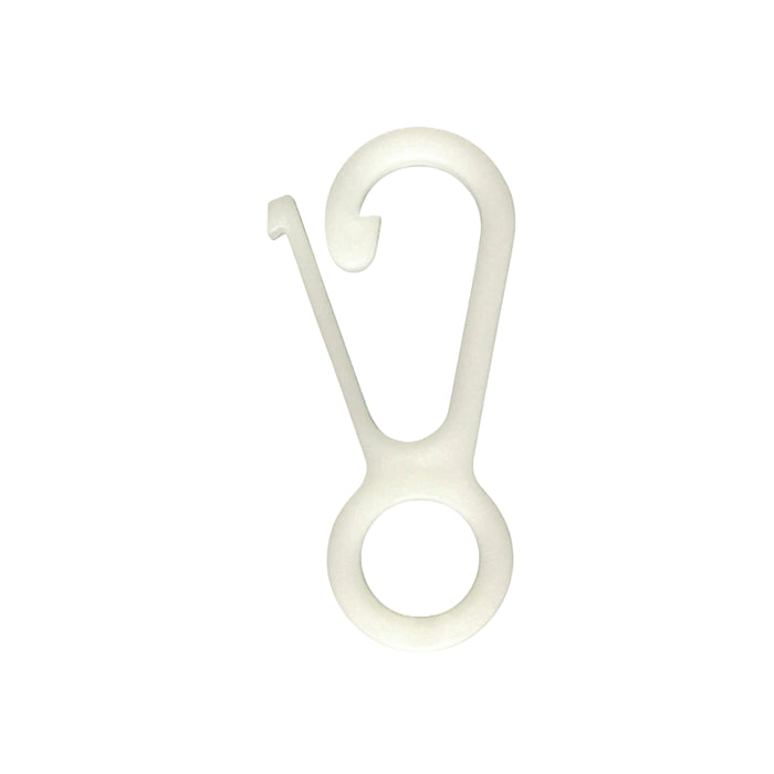 White Nylon Flag Snap - One Size