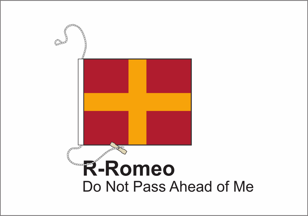 R - Romeo International Code Signal Flag