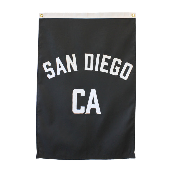 San Diego City Flag - Custom Hand Sewn Vertical Design