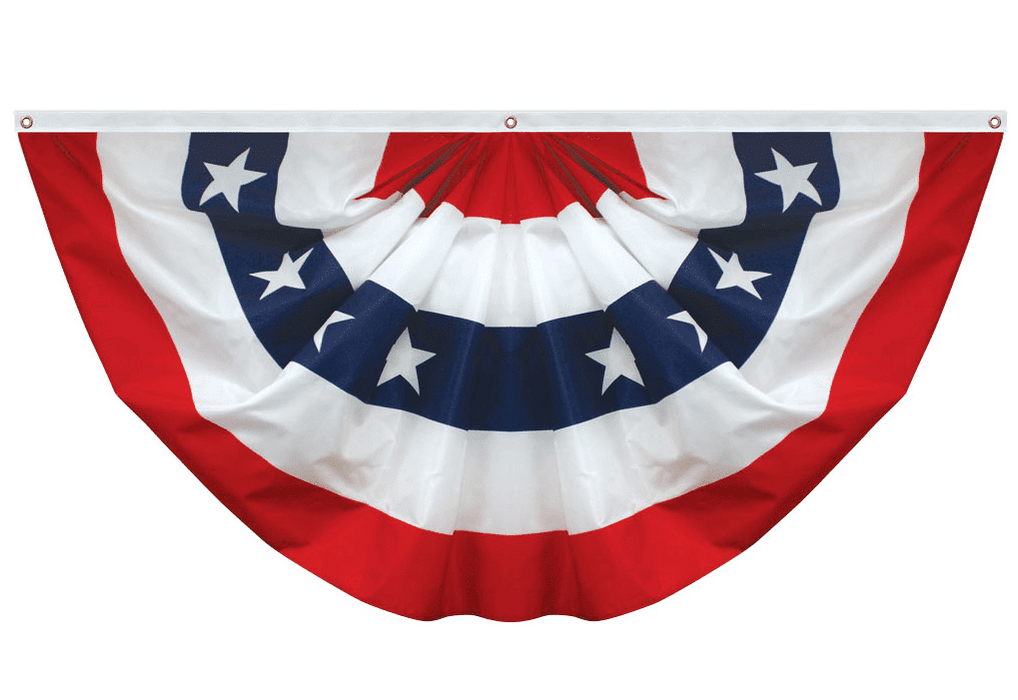 USA Red White and Blue Fan Flag - Outdoor Patriotic Bunting Multiple Sizes