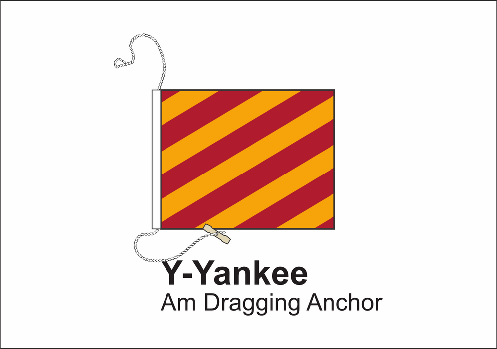 Y - Yankee International Code Signal Flag