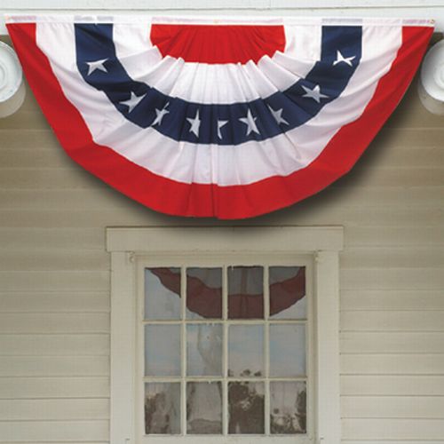 USA Red White and Blue Fan Flag - Outdoor Patriotic Bunting Multiple Sizes