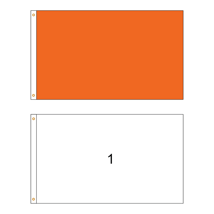 1 Solid Color Horizontal Flag - Customizable Property Flag - PFS 101