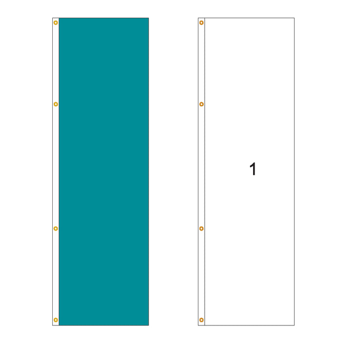 1 Color Solid Flag - Customizable Property Flag - PFS 107