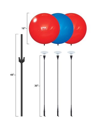 DuraBalloon 3 Balloon Cluster Pole Kit - Customizable