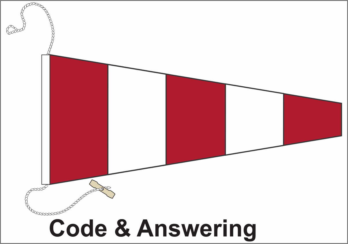 Code & Answering Signal Pennant — Sunward Flag