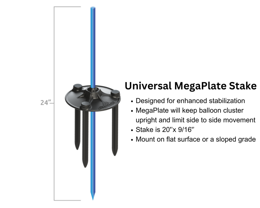 DuraBalloon 5 Balloon Cluster Pole Kit - Customizable