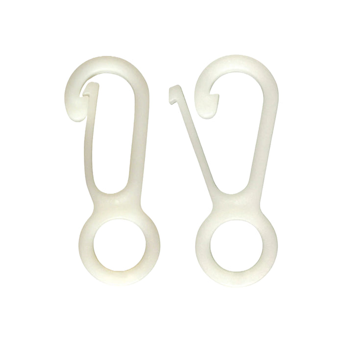White Nylon Flag Snap - One Size