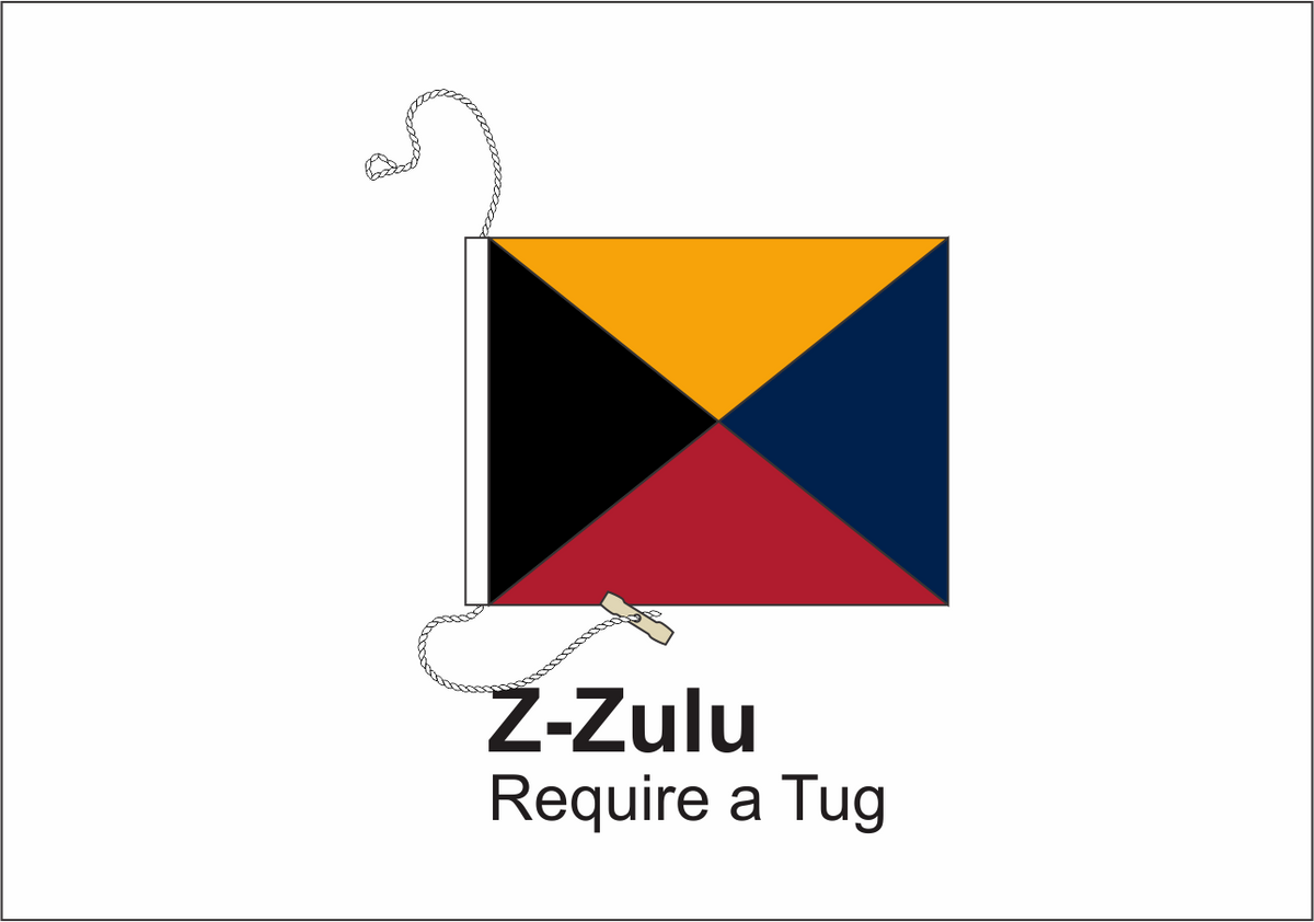 Z - Zulu International Code Signal Flag — Sunward Flag