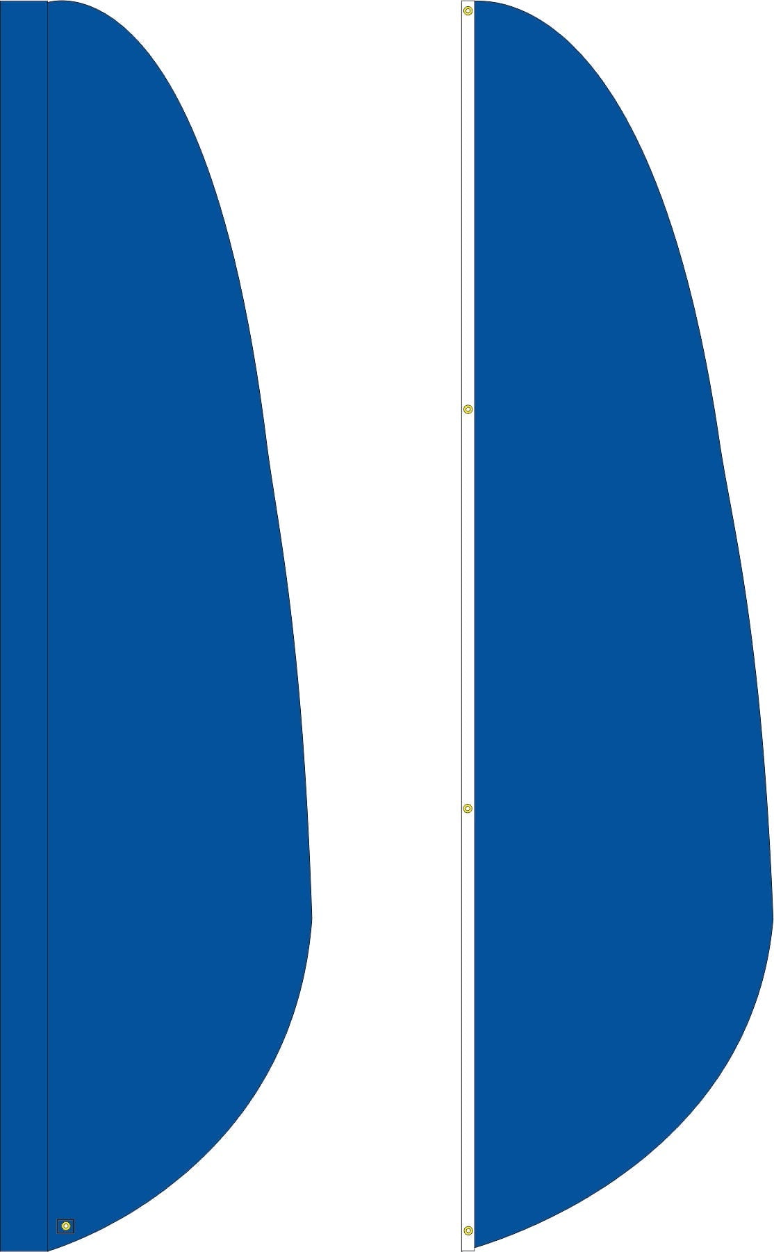 1 Color Solid Feather Flag - Customizable Property Flag - PFS 310 ...