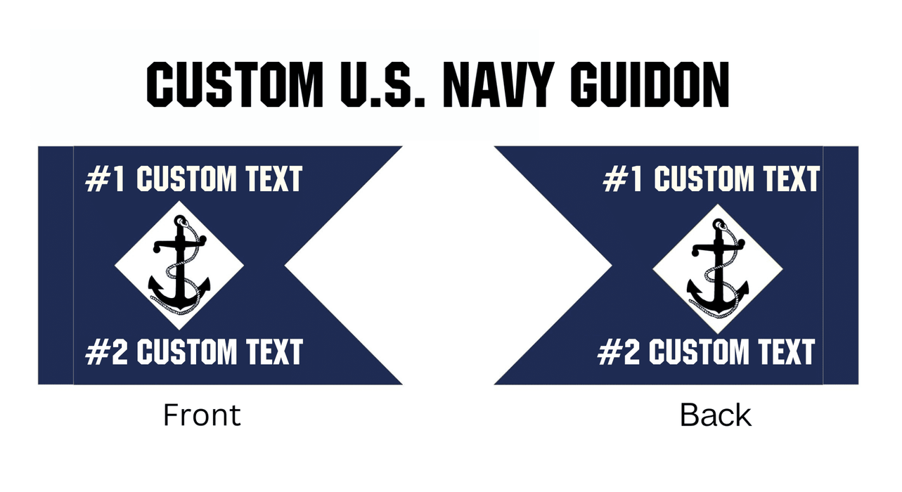 Navy Guidon Flag - Custom